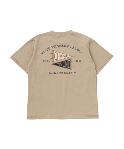 nexchic / ネクシック Tシャツ | デニムポケット・ピグメントカレッジTシャツ(110~150cm) | 詳細16