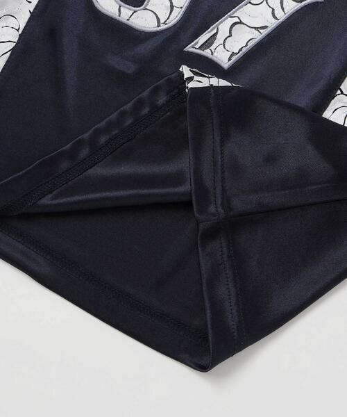 nexchic / ネクシック Tシャツ | レースロゴパッチサテンユニフォーム半袖Tシャツ(110~150cm) | 詳細8