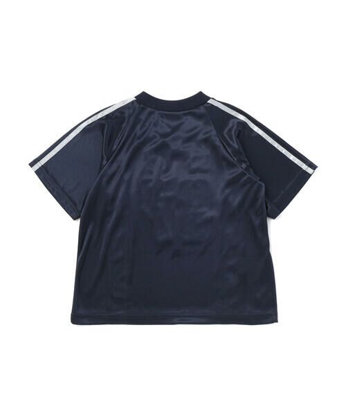 nexchic / ネクシック Tシャツ | レースロゴパッチサテンユニフォーム半袖Tシャツ(110~150cm) | 詳細1