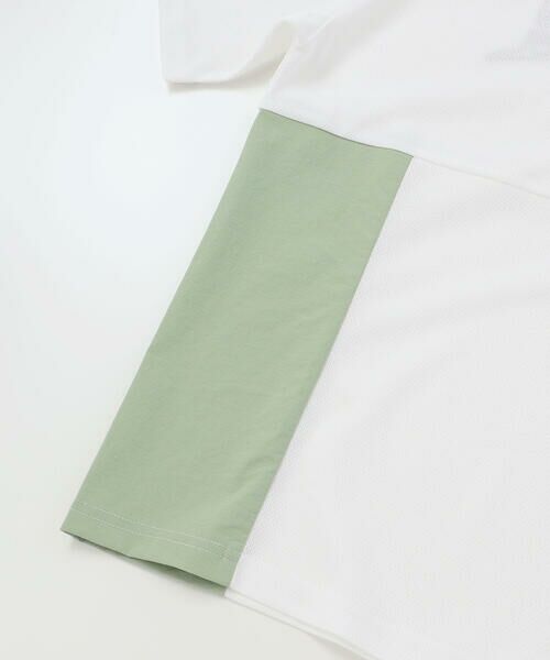 nexchic / ネクシック Tシャツ | タフタ切り替えメッシュ半袖Tシャツ(110~150cm) | 詳細5