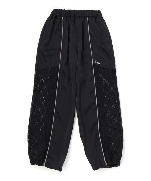 nexchic / ネクシック ショート・ハーフ・半端丈パンツ | サイド切り替えレースラインサテンパンツ(110~150cm) | 詳細4
