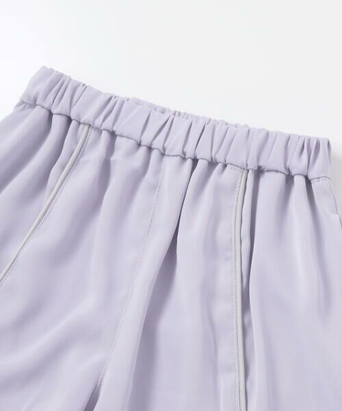 nexchic / ネクシック ショート・ハーフ・半端丈パンツ | サイド切り替えレースラインサテンパンツ(110~150cm) | 詳細12