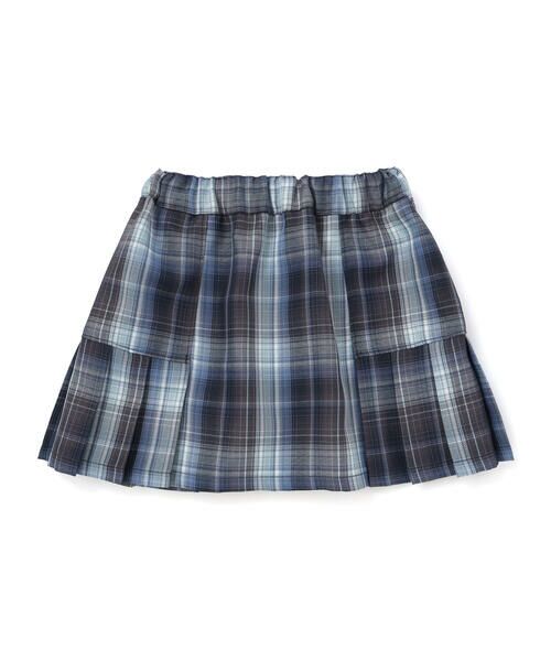 nexchic / ネクシック ショート・ハーフ・半端丈パンツ | サイド切り替えプリーツチェックスカパン(110~150cm) | 詳細16