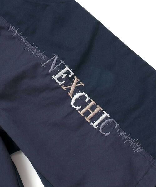 nexchic / ネクシック ショート・ハーフ・半端丈パンツ | フロント切り替えロゴ刺しゅうツイルハーフパンツ(110~150cm) | 詳細7