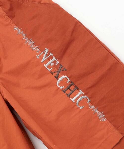 nexchic / ネクシック ショート・ハーフ・半端丈パンツ | フロント切り替えロゴ刺しゅうツイルハーフパンツ(110~150cm) | 詳細20