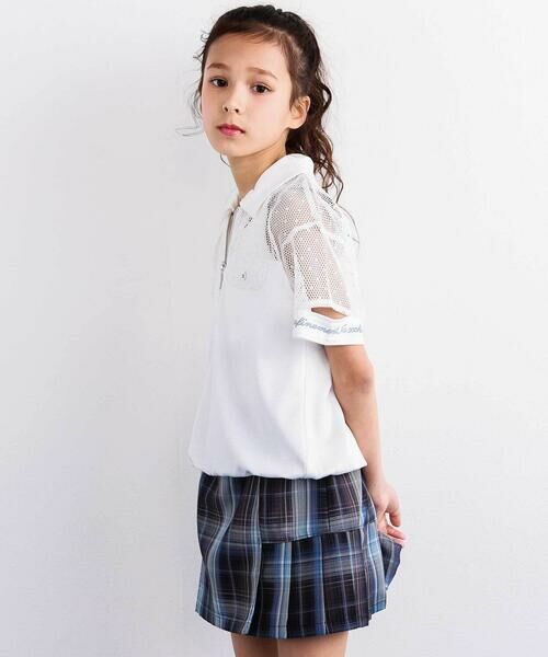 nexchic / ネクシック Tシャツ | 切り替えメッシュハーフジップTシャツ(110~150cm) | 詳細2