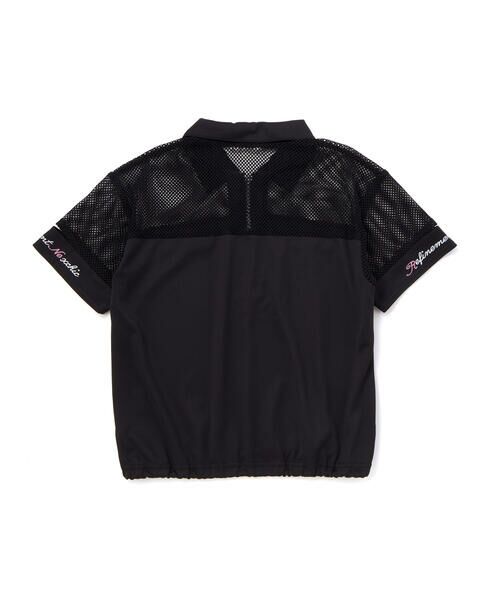 nexchic / ネクシック Tシャツ | 切り替えメッシュハーフジップTシャツ(110~150cm) | 詳細12