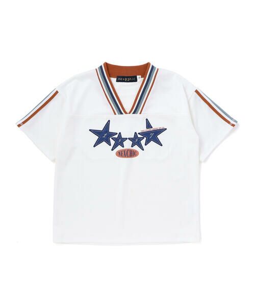 nexchic / ネクシック Tシャツ | 太ラインポイントメッシュTシャツ(110~150cm) | 詳細3