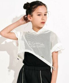 nexchic / ネクシック その他トップス | メッシュ半袖フーディ＆タンクトップセット(110~150cm)