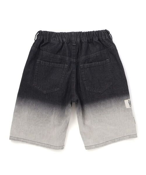 nexchic / ネクシック ショート・ハーフ・半端丈パンツ | グラデーションデニムワイドショートパンツ(110~150cm) | 詳細6