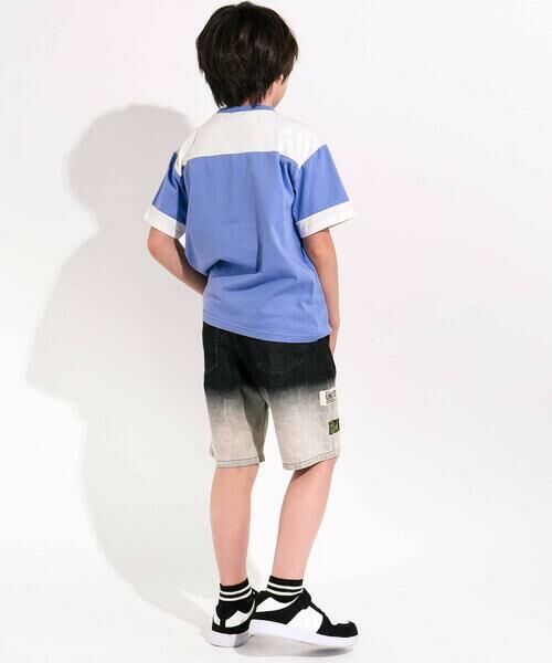 nexchic / ネクシック ショート・ハーフ・半端丈パンツ | グラデーションデニムワイドショートパンツ(110~150cm) | 詳細2