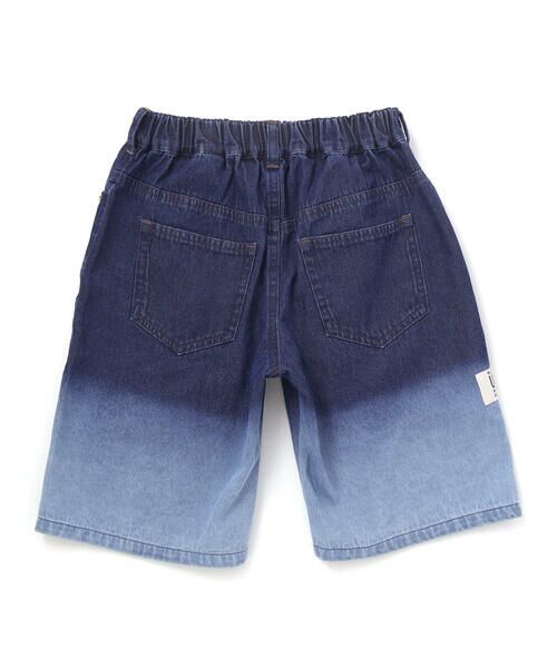 nexchic / ネクシック ショート・ハーフ・半端丈パンツ | グラデーションデニムワイドショートパンツ(110~150cm) | 詳細11