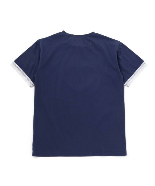 nexchic / ネクシック Tシャツ | 【接触冷感】袖レースハートパッチ天竺Tシャツ(110~150cm) | 詳細8