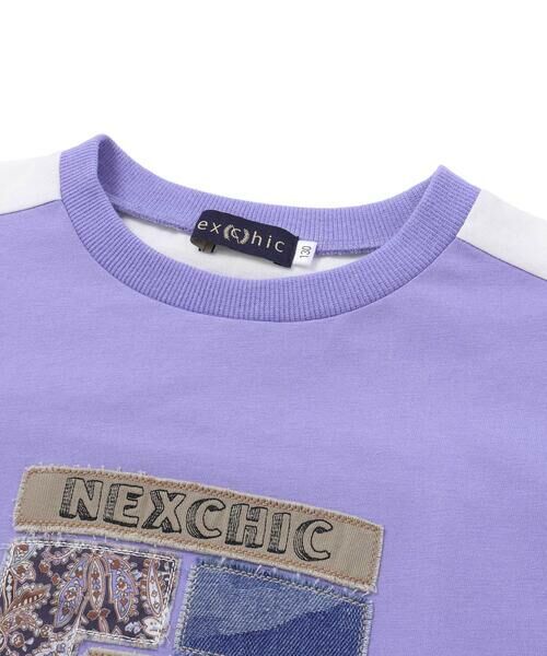 nexchic / ネクシック Tシャツ | 【接触冷感】プリント切替天竺Tシャツ(110~150cm) | 詳細12