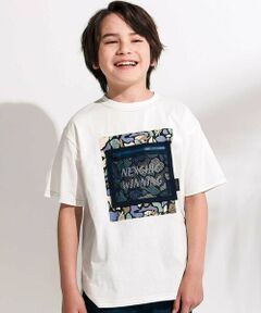 nexchic / ネクシック Tシャツ | 【接触冷感】迷彩柄メッシュポケット付き天竺Tシャツ(110~150cm)