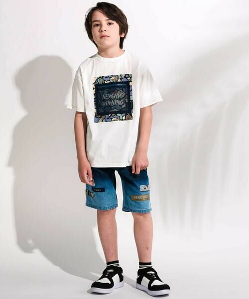 nexchic / ネクシック Tシャツ | 【接触冷感】迷彩柄メッシュポケット付き天竺Tシャツ(110~150cm) | 詳細2