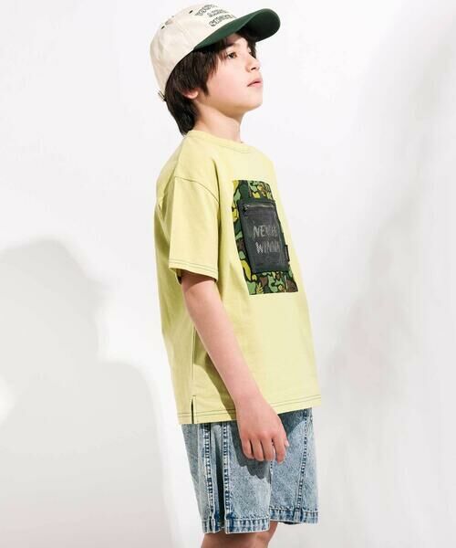 nexchic / ネクシック Tシャツ | 【接触冷感】迷彩柄メッシュポケット付き天竺Tシャツ(110~150cm) | 詳細16