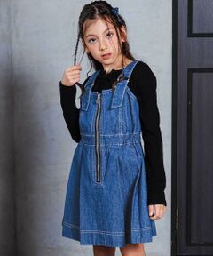 nexchic / ネクシック ドレス | フロントジップフレアジャンスカ(110~150cm)