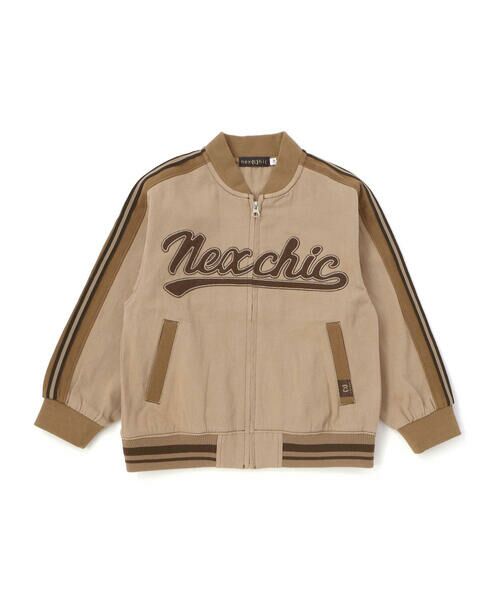 nexchic / ネクシック ノーカラージャケット | ロゴ刺しゅうバックプリントジャケット(110~150cm) | 詳細14