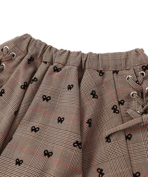 nexchic / ネクシック ショート・ハーフ・半端丈パンツ | サイドレースアップギャザーチェックスカパン(110~150cm) | 詳細13