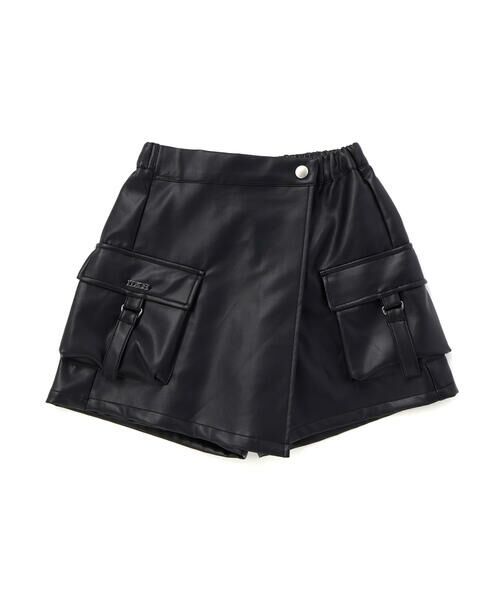 nexchic / ネクシック ショート・ハーフ・半端丈パンツ | カーゴポケットフェイクレザースカパン(110~150cm) | 詳細2