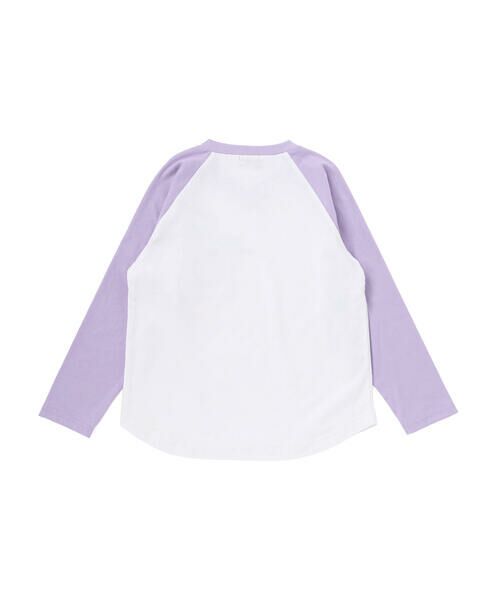 nexchic / ネクシック Tシャツ | ロゴワッペン＆リボンディテールラグランロゴTシャツ(110~150cm) | 詳細14
