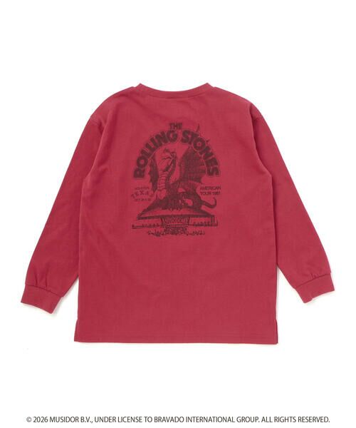 nexchic / ネクシック Tシャツ | 【ザ・ローリング・ストーンズｘNEXCHIC】天竺フロッキープリントTシャツ(110~150cm) | 詳細11