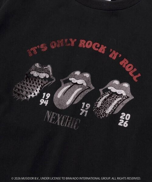 nexchic / ネクシック Tシャツ | 【ザ・ローリング・ストーンズｘNEXCHIC】天竺フロッキープリントTシャツ(110~150cm) | 詳細23