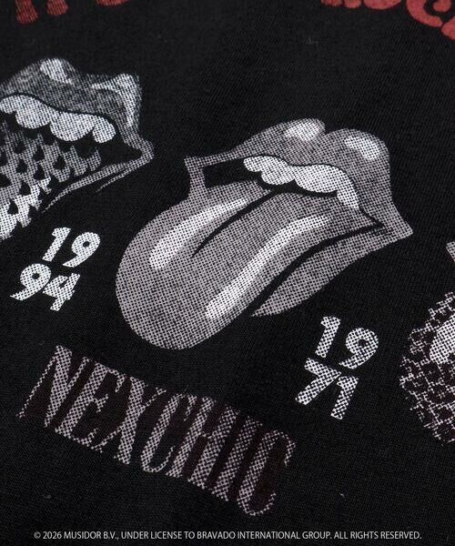 nexchic / ネクシック Tシャツ | 【ザ・ローリング・ストーンズｘNEXCHIC】天竺フロッキープリントTシャツ(110~150cm) | 詳細24