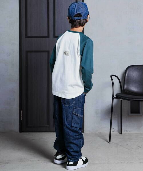 nexchic / ネクシック Tシャツ | フロントビッグロゴラグランTシャツ(110~150cm) | 詳細10