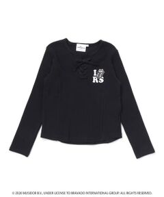nexchic / ネクシック Tシャツ | 【ザ・ローリング・ストーンズｘNEXCHIC】編み上げリブTシャツ(110~150cm)