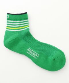 23区GOLF / ニジュウサンンクゴルフ ソックス | 【MEN】ボーダーショート丈 ソックス