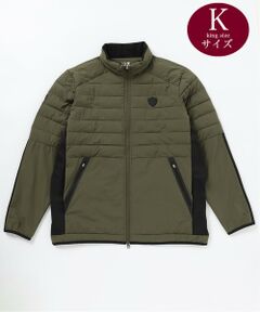 【MEN】【キングサイズ】【ストレッチ/撥水/サーモ】ＮＹタフタＦＩＢＥＲＢＡＬＬ ブルゾン