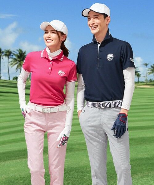 23区GOLF / ニジュウサンンクゴルフ ポロシャツ | WEB限定カラー有【WOMEN】【UV/吸汗速乾】ライトハニカムカノコシャツ | 詳細2