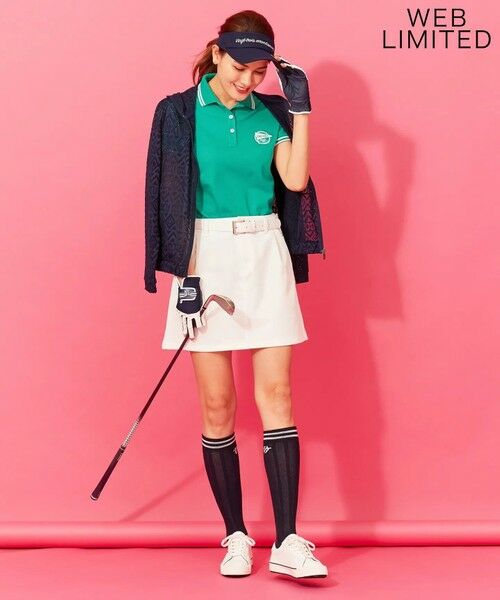 23区GOLF / ニジュウサンンクゴルフ ポロシャツ | WEB限定カラー有【WOMEN】【UV/吸汗速乾】ライトハニカムカノコシャツ | 詳細6