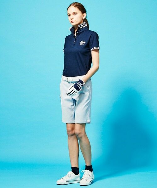 23区GOLF / ニジュウサンンクゴルフ ポロシャツ | WEB限定カラー有【WOMEN】【UV/吸汗速乾】ライトハニカムカノコシャツ | 詳細30