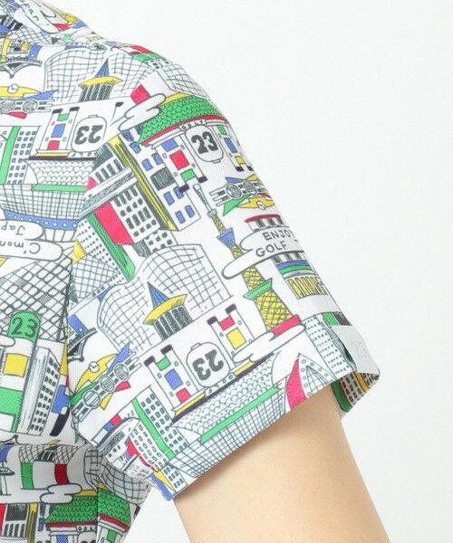 23区GOLF / ニジュウサンンクゴルフ カットソー | 【WOMEN】【UV/吸汗速乾】TOKYO MAP柄 かのこシャツ | 詳細10