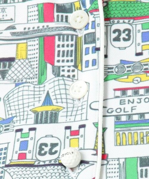 23区GOLF / ニジュウサンンクゴルフ カットソー | 【WOMEN】【UV/吸汗速乾】TOKYO MAP柄 かのこシャツ | 詳細12