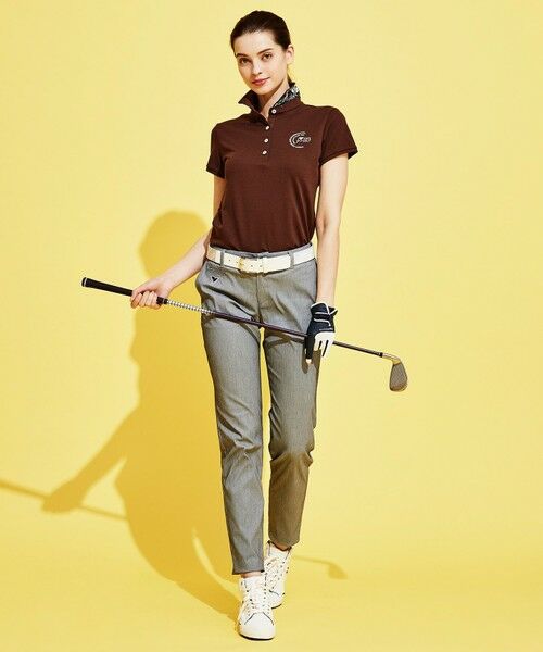 23区GOLF / ニジュウサンンクゴルフ カットソー | WEB限定カラー有【WOMEN/日本製/吸汗速乾/UV】ハイストレッチ鹿の子 シャツ | 詳細24