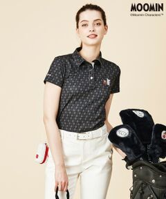 23区GOLF / ニジュウサンンクゴルフ ポロシャツ | 【MOOMIN】【WOMEN】ムーミンコラボ総柄ポロシャツ
