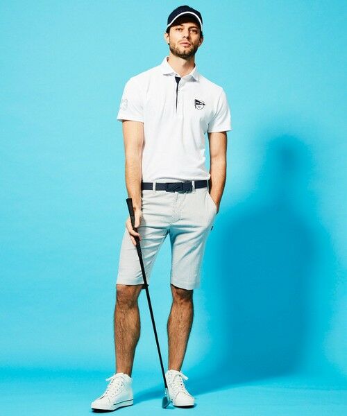 23区GOLF / ニジュウサンンクゴルフ ポロシャツ | WEB限定カラー有【MEN】【UV/吸汗速乾】ライトハニカムカノコ シャツ | 詳細4