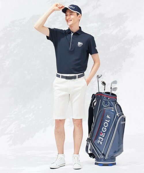 23区GOLF / ニジュウサンンクゴルフ その他パンツ | 透けにくい白！【MEN】シェルタリングカルゼ ハーフパンツ | 詳細4