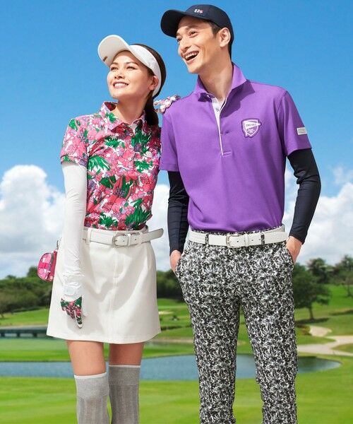 23区GOLF / ニジュウサンンクゴルフ その他パンツ | 【MEN】【ストレッチ】リーフ柄 プリント パンツ | 詳細3