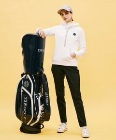 【UNISEX】【キャスター付き】エナメル キャディバッグ