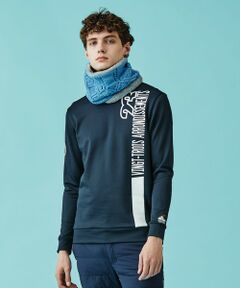 【MEN】ストレッチ裏フリース モックネックシャツ