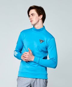 冬の暖かトップスはこれ！【MEN】ストレッチ裏フリース モックネックシャツ