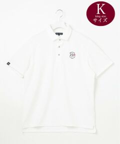 23区GOLF / ニジュウサンンクゴルフ ポロシャツ | 【MEN/キングサイズ】【吸水速乾・UVケア】ロゴジャガード 半袖ポロシャツ
