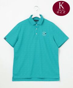 23区GOLF / ニジュウサンンクゴルフ ポロシャツ | 【MEN/キングサイズ】【吸水速乾・UVケア】ロゴジャガード 半袖ポロシャツ