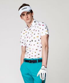 23区GOLF / ニジュウサンンクゴルフ ポロシャツ | 【MEN】【UVケア/吸水速乾】マルチステッカープリント ポロシャツ