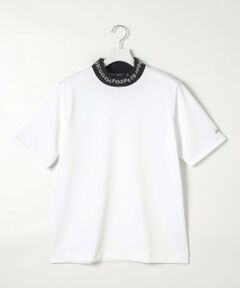 【WEB限定】【MEN】【吸水速乾/UVケア】襟ロゴ モックネックシャツ